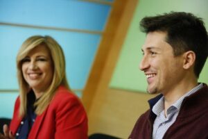 O Παύλος Χρηστίδης και η Φώφη Γεννηματά